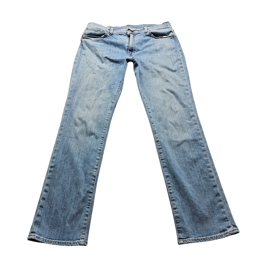 Levi's 511 Slim Fit Jeans Mens 38x32 Light Wash Blue Denim WaterLess 04511-2153